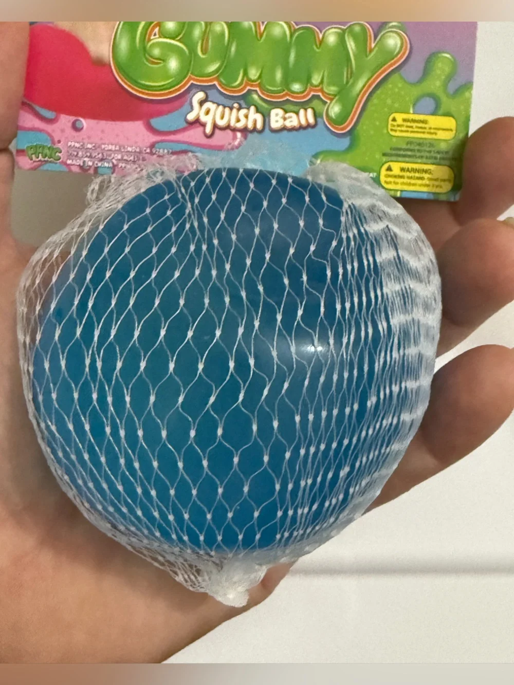 Super Gummy Blue Squish Ball - Kids Learning Toy